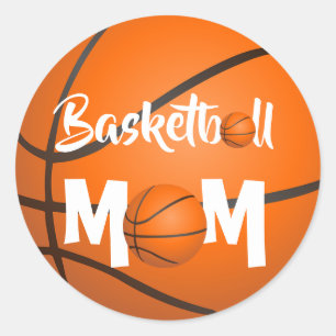 Basketball Classic Round Sticker