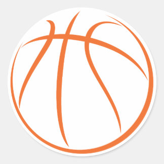 Basketball Classic Round Sticker