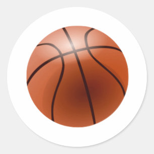 Basketball Classic Round Sticker