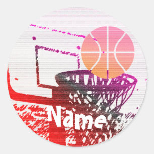Basketball  classic round sticker