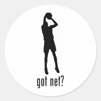 Basketball Classic Round Sticker