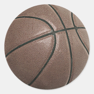 Basketball Classic Round Sticker