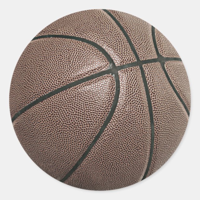 Basketball Classic Round Sticker (Front)