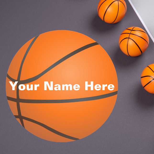 Basketball Classic Round Sticker (Creator Uploaded)