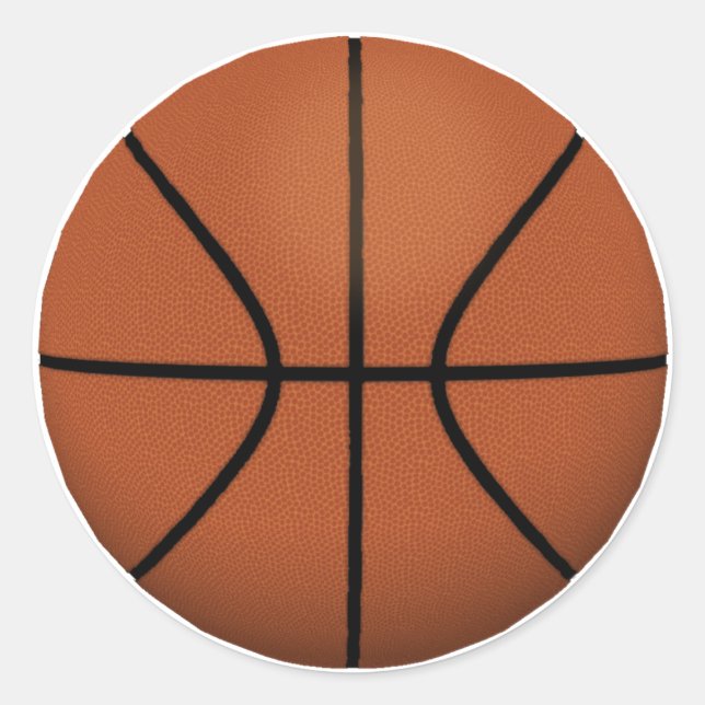 Basketball: Classic Round Sticker (Front)