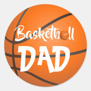 Basketball Classic Round Sticker