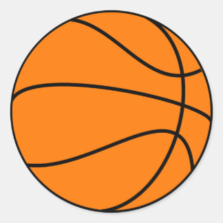 Basketball Classic Round Sticker