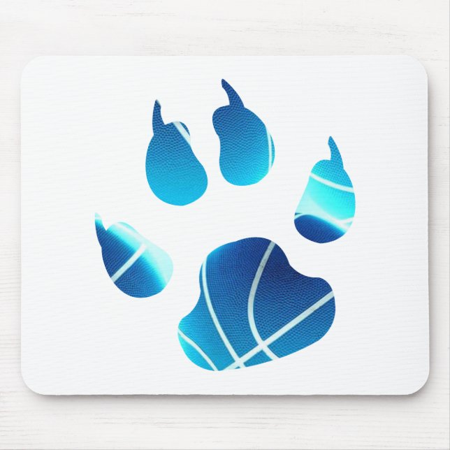Basketball Claw In Neon Blue Colour Mouse Mat (Front)