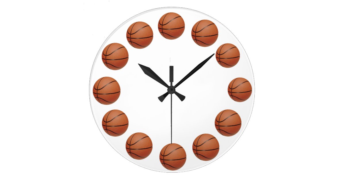 Basketball Clock Zazzle.co.uk