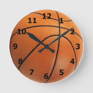 Basketball Clock with Numbers