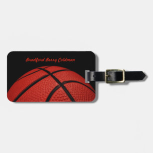 Basketball Close-up custom Luggage Tag
