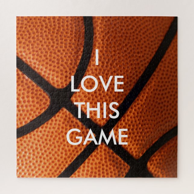 Basketball Close-up - Popular Sports Art Jigsaw Puzzle (Vertical)