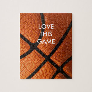 Basketball Close-up - Popular Sports Art Jigsaw Puzzle