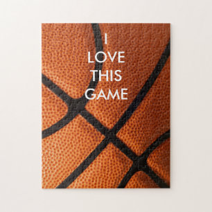 Basketball Close-up - Popular Sports Art Jigsaw Puzzle