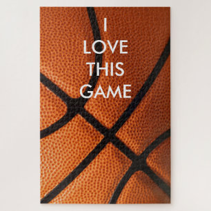 Basketball Close-up - Popular Sports Art Jigsaw Puzzle