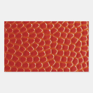 Basketball Close-up Texture Rectangular Sticker