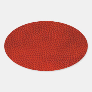 Basketball Close-Up Texture Skin Oval Sticker