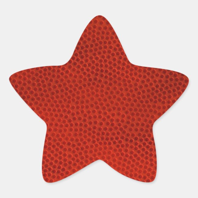 Basketball Close-Up Texture Skin Star Sticker (Front)
