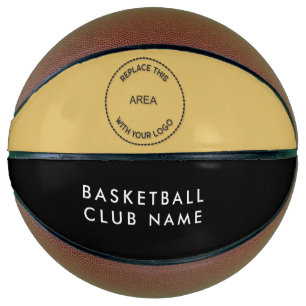 Basketball Club Name Logo Black Gold or Any Colour