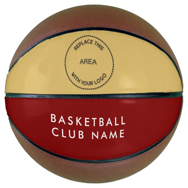 Basketball Club Name Logo Maroon Gold or Any Colou (Front)
