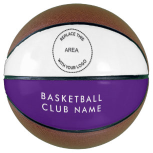 Basketball Club Name Logo Purple Whiteor Any Colou