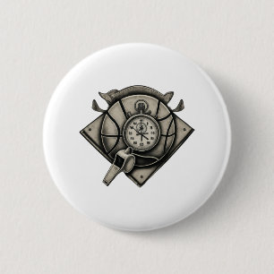 Basketball Coach 1 6 Cm Round Badge