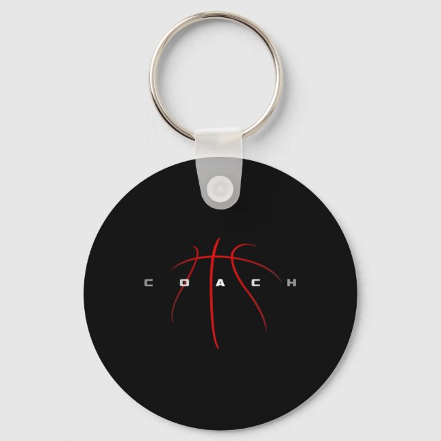 Basketball Coach 1  Key Ring (Front)