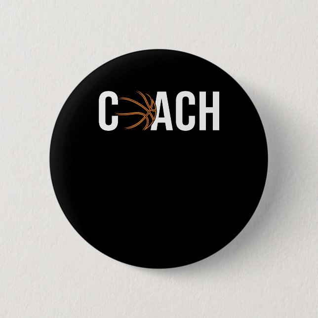 Basketball Coach 2  6 Cm Round Badge (Front)