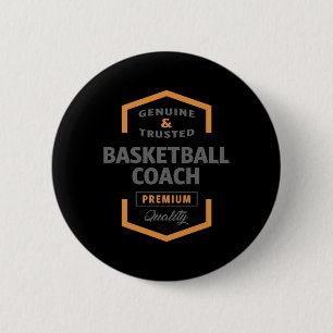 Basketball Coach  6 Cm Round Badge