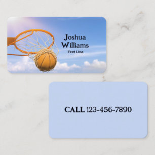 Basketball Coach Agent Business Card