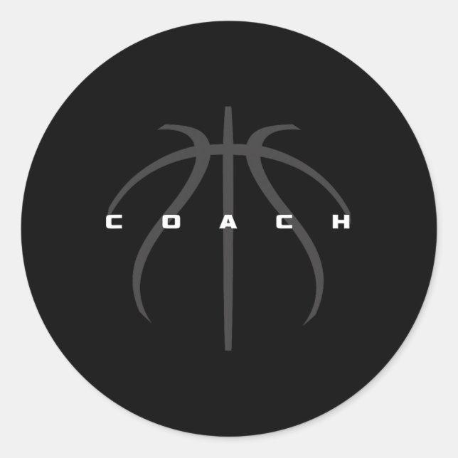 Basketball Coach Apparel - Basketball Coach  Classic Round Sticker (Front)