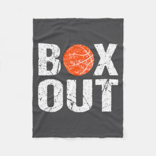 Basketball Coach Box Out Saying Novelty Gift _1 Fleece Blanket