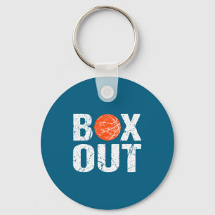 Basketball Coach Box Out Saying Novelty Gift _1 Key Ring