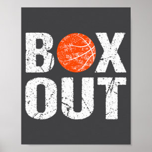 Basketball Coach Box Out Saying Novelty Gift _1 Poster