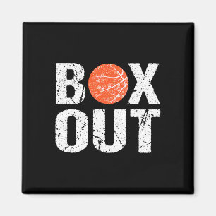 Basketball Coach Box Out Saying Novelty Gift  Magnet