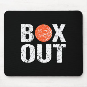 Basketball Coach Box Out Saying Novelty Gift Mouse Mat