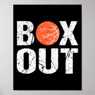 Basketball Coach  Box Out Saying Novelty  Gift Poster