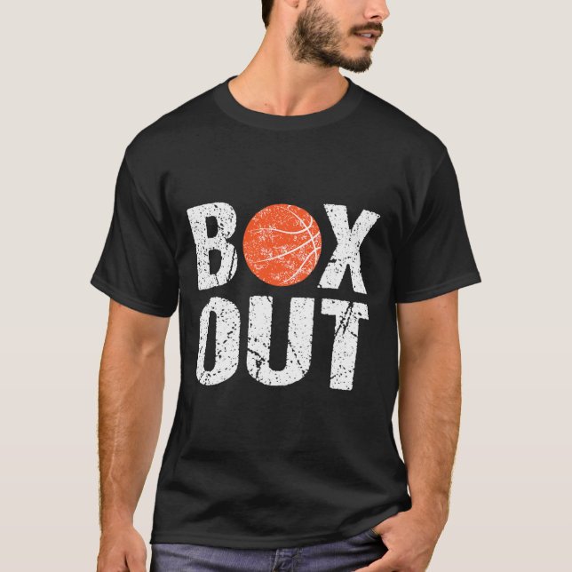 Basketball Coach  Box Out Saying Novelty  Gift T-Shirt (Front)
