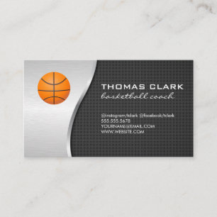 Basketball Coach Business Card