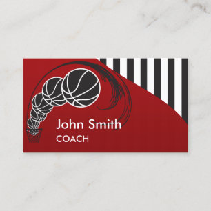Basketball Coach Business Card