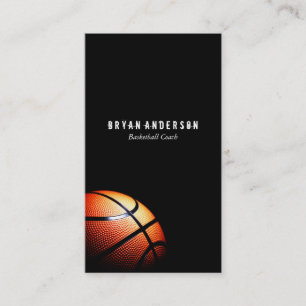 Basketball Coach Business Card