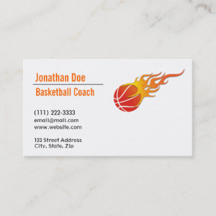 Basketball Coach Business Card
