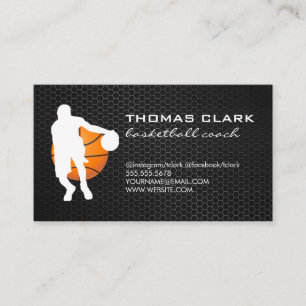 Basketball Coach Business Card