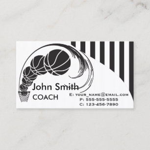 Basketball Coach Business Card