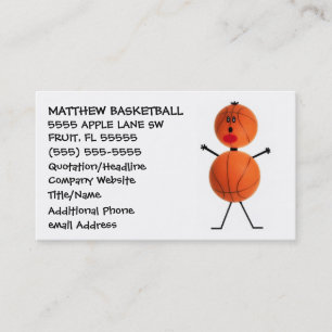 Basketball Coach Business Card