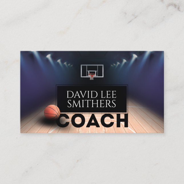 Basketball Coach Business Card (Front)