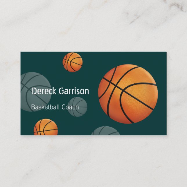 Basketball Coach Business Card (Front)