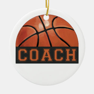 Basketball Coach Ceramic Tree Decoration