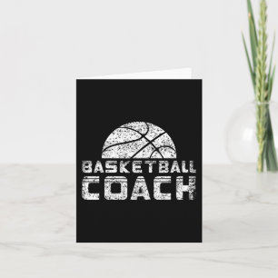 Basketball Coach Coaching Basketballer Trainer Card