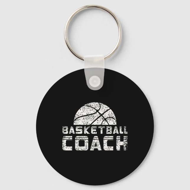 Basketball Coach Coaching Basketballer Trainer  Key Ring (Front)